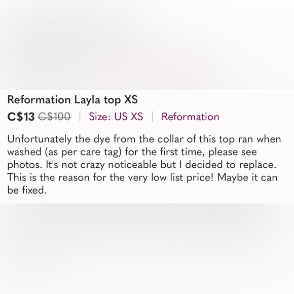 Reformation Layla top XS - Picture 7 of 7